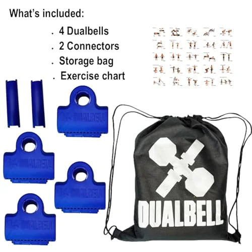 Superset Dumbbell to Barbell Adapters- Converts dumbbells for use on 1" diameter bar (up to 100 lb dumbbell, 2 Pair, 2 Spacers)