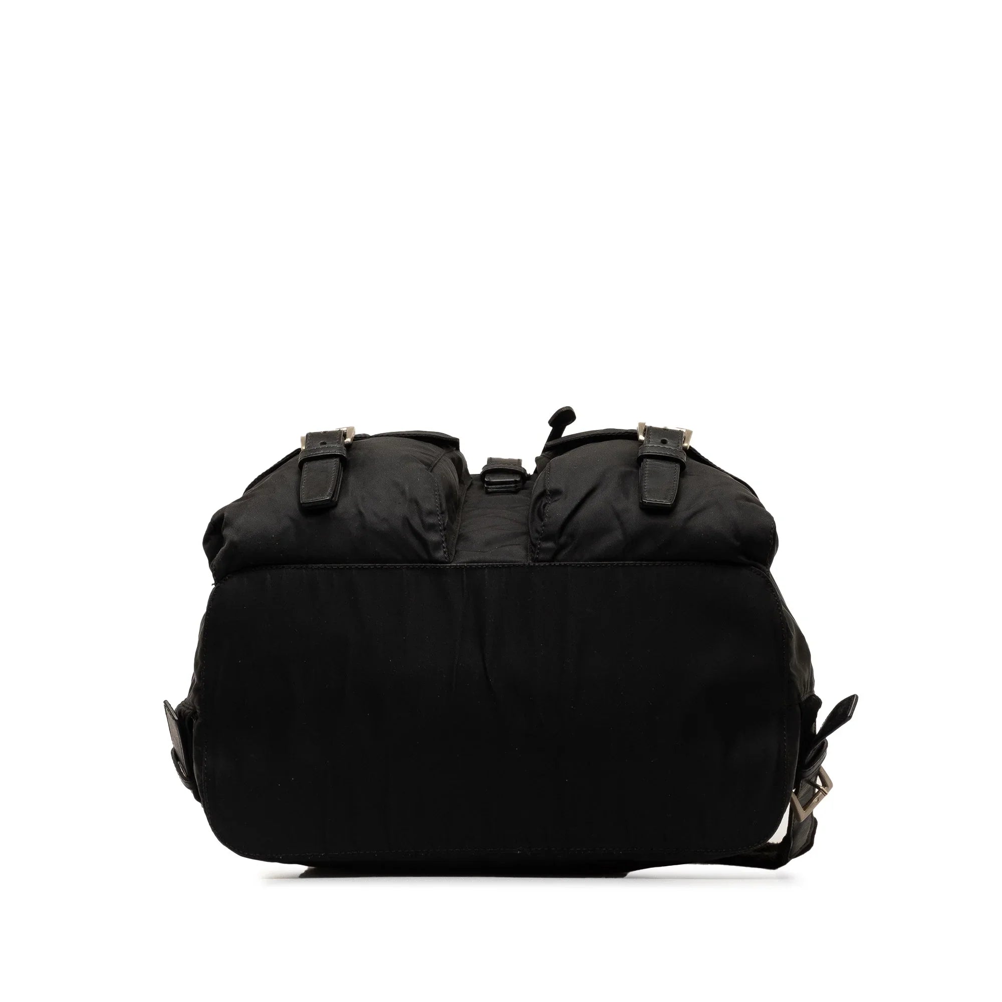 Pre-Owned Authenticated Prada Tessuto Backpack Nylon Fabric Black Unisex (Fair)