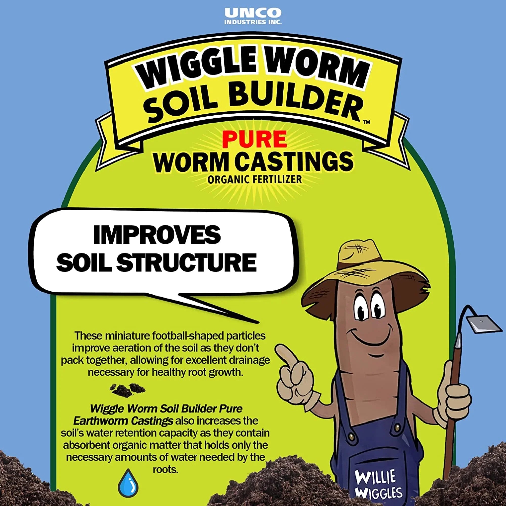 Soil Builder Earthworm Castings Organic Fertilizer, 15 lb. (4 Pack)