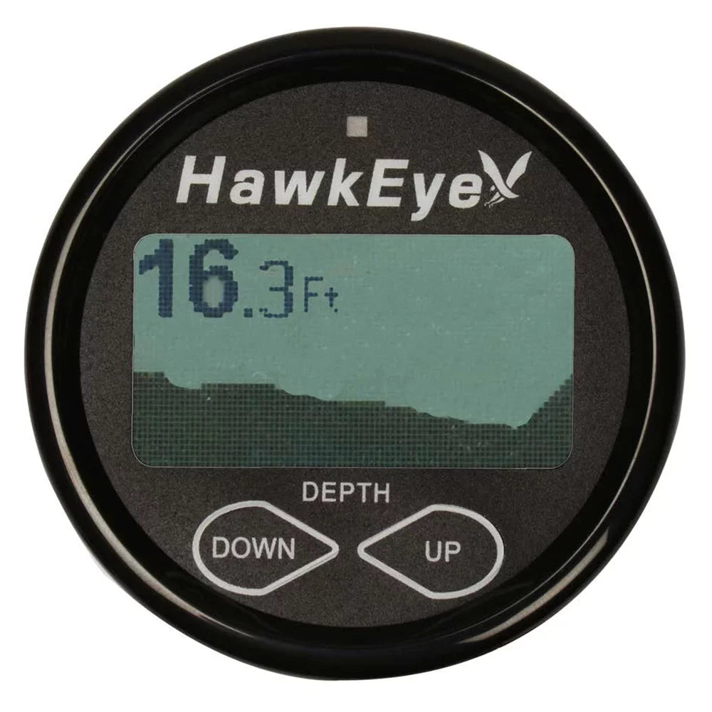Hawkeye In-Dash Depth Sounder with Air and Water Temperature with Transducer