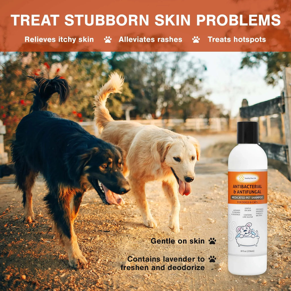 Healthy Paw Life Bundle - 2 Items: Classic's Lime Sulfur Cream (2 oz) and Classic's Lime Sulfur Shampoo (8 oz)