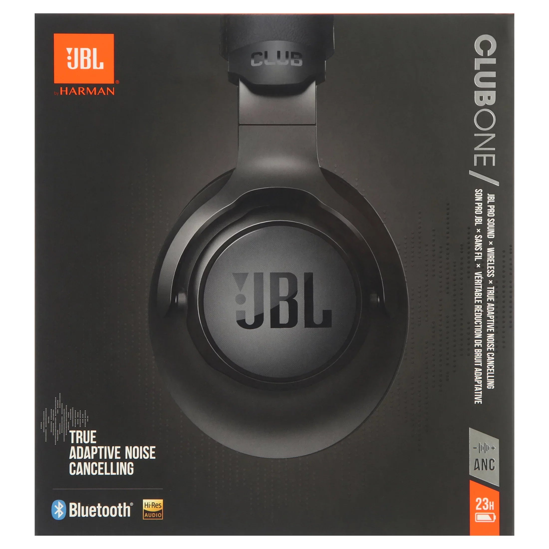 Club  Wireless Over-Ear Headphones with Noise Cancelling (Black)