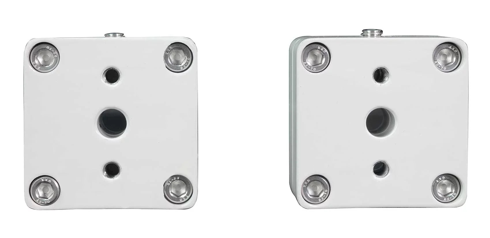 2) Rockville  5.25" 360° Swivel White Aluminum Surface Mount Speaker Pods