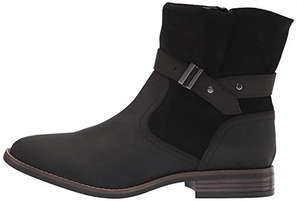 Clarks Women's Camzin Strap Fashion Boot, Black, 5