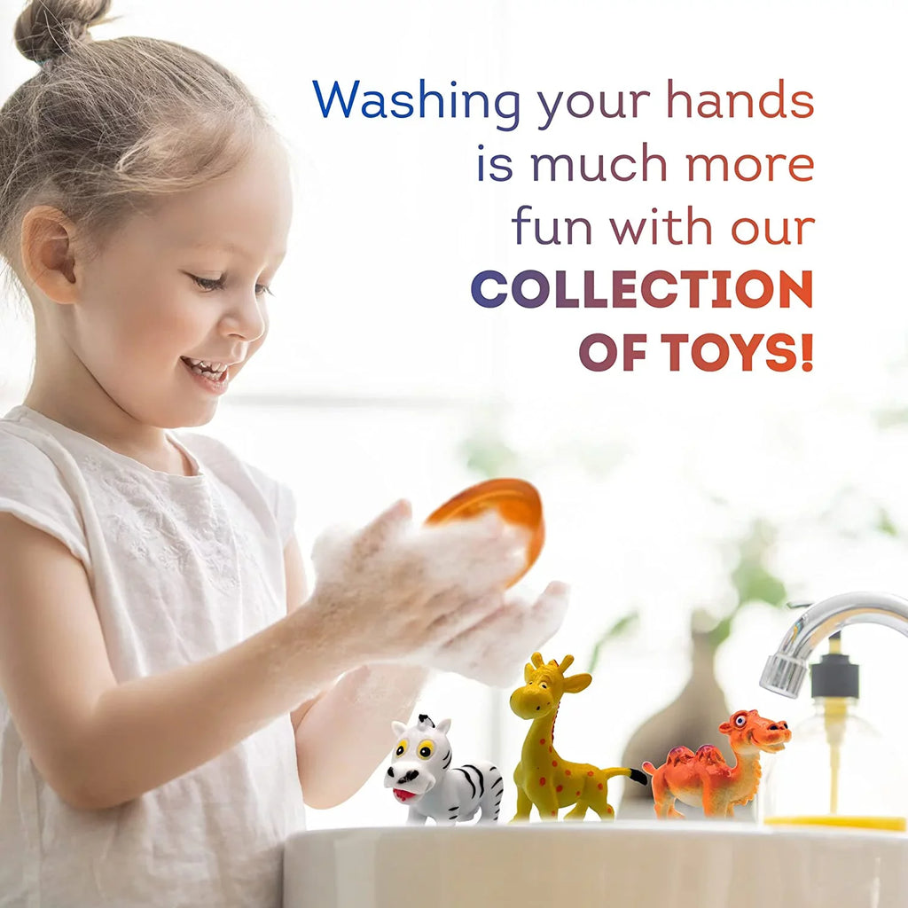 Kids Soap with Toys Inside Funny Animals Surprise Glycerin Soap Bar Collect All 12 Wild Animals Toys Moisturizing Handmade in  Natural and Safe by Relaxcation 4 Set