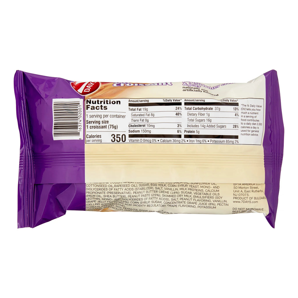 7 Days Soft Croissant Peanut Butter & Jelly 2.65oz