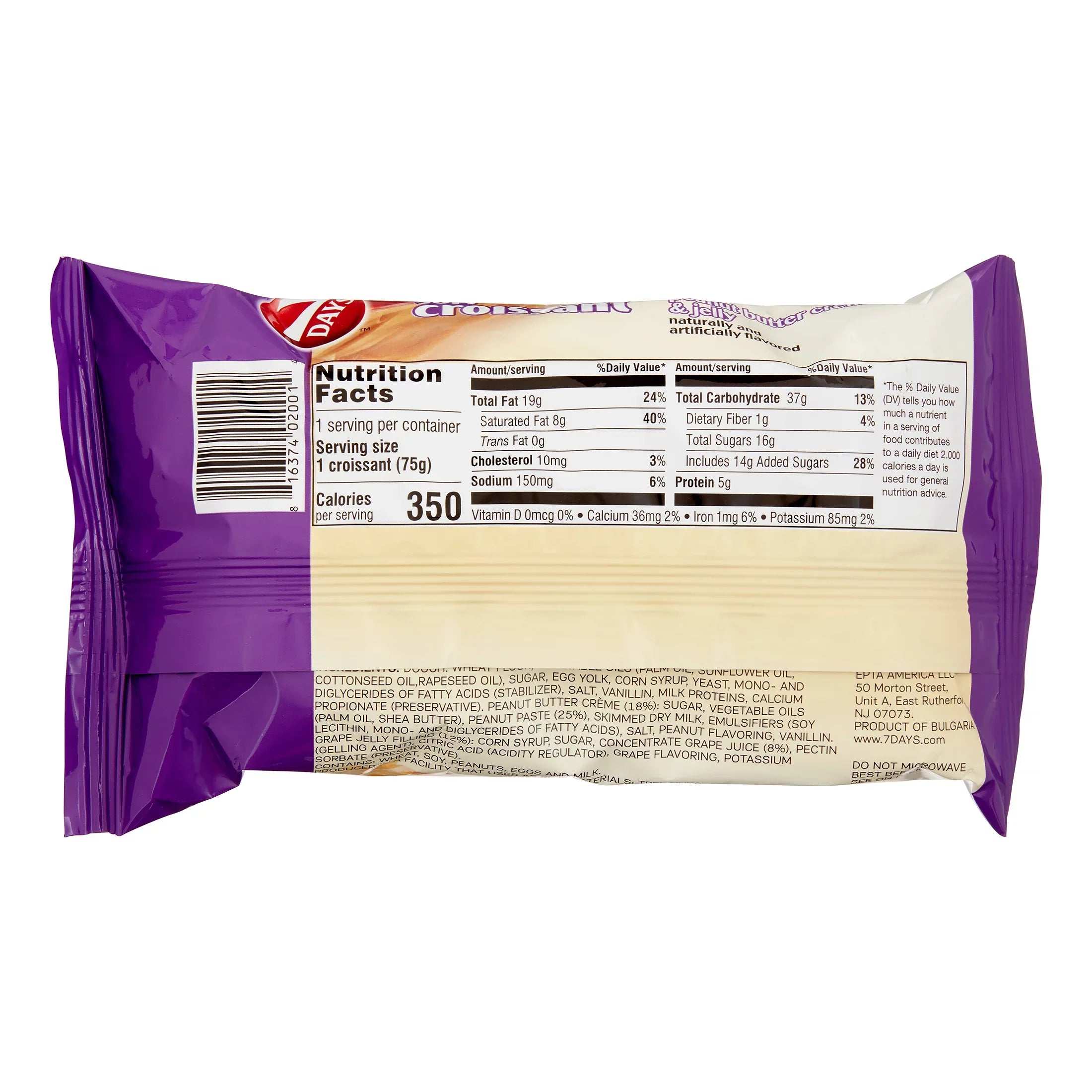7 Days Soft Croissant Peanut Butter & Jelly 2.65oz