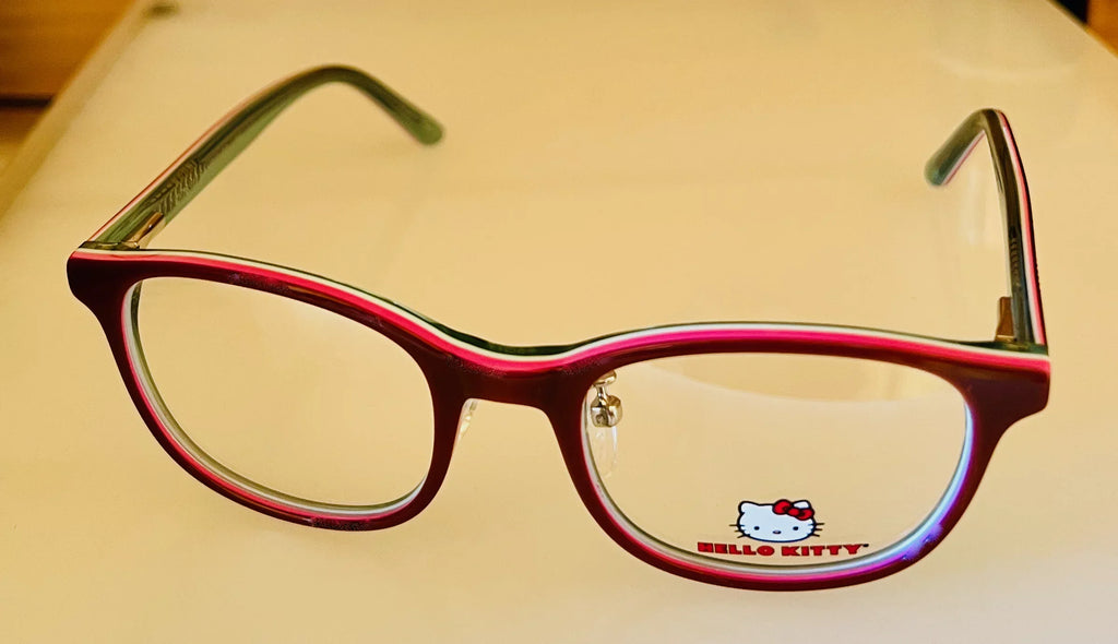 Hello Kitty Girls Red Soft Rectangle Plastic Eyewear Frame 285 45mm