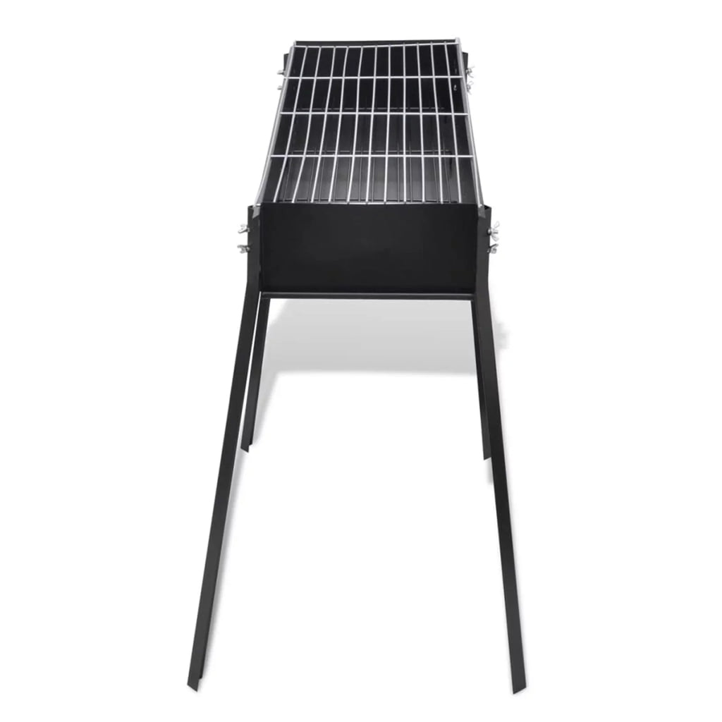 moobody Charcoal  Stand Steel Barbecue Grill Black for Camping Cooking, Grilling, Smoking, Picnic, Hiking, Party, Garden, Patio 29.5 x 18.5 x 30 Inches ( x  x )