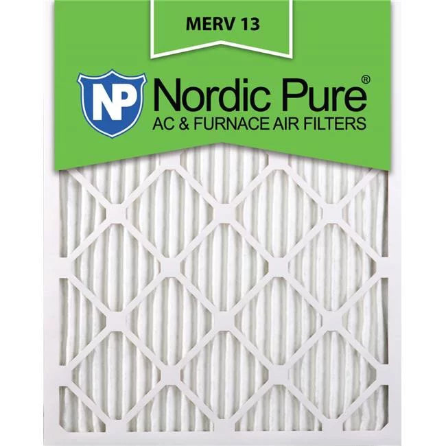 Nordic Pure 22-1-4x25x1ExactCustomM13-6 Exact  13  Furnace Filters, 22.25 x 25 x 1 in. - Pack of 6