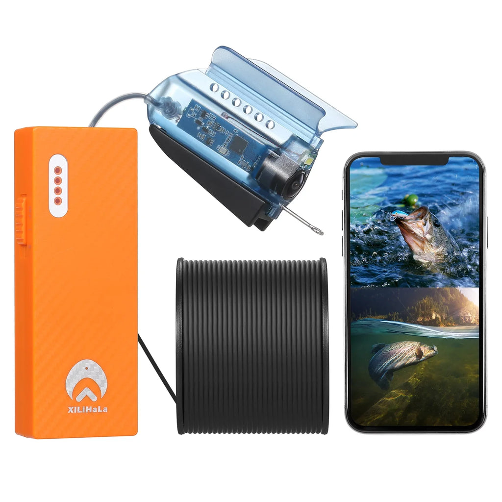 Gofishup 1080P Underwater Fishing Camera Fish Finder with  Control, Live Video for Ice Lake Sea Boat Kayak Fishing