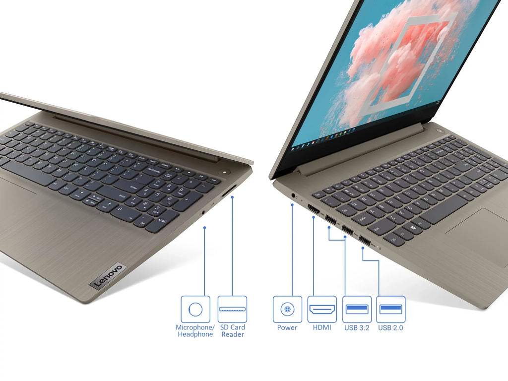 Lenovo IdeaPad 3i Laptop, 15.6"  Display, Intel Core i3-1115G4 Upto 4.1GHz, 12GB , 256GB NVMe , , Card Reader, Wi-Fi, Bluetooth, Windows 11 Home