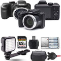 Kodak   Digital Camera (Black) + Extra Battery +  - 128GB Kit
