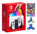 Nintendo Switch 64GB 7-inch  Model Bundle, White Joy-Con Controllers & Dock, 64GB Storage, Game Mario Kart 8 Deluxe with Ptech Accessories