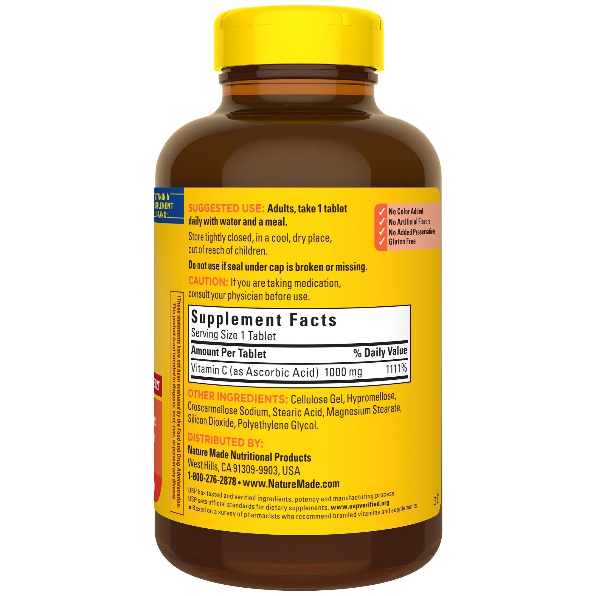 Nature Made Extra Strength Vitamin  1000 mg Tablets, Dietary Supplement, 300 Count