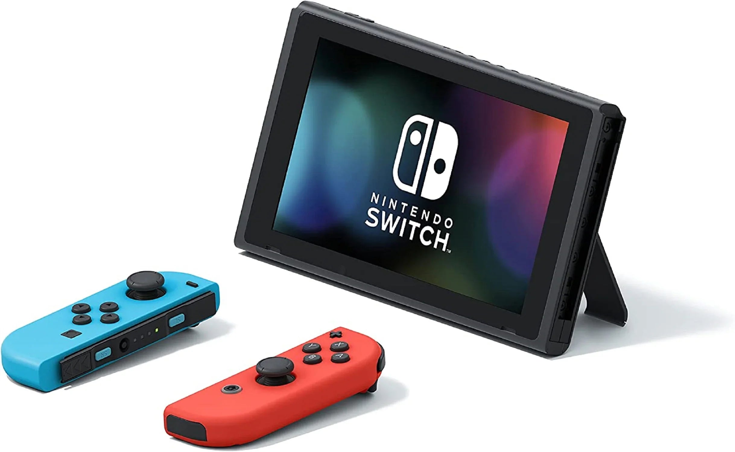 Restored Nintendo 10010738 Switch Console with Neon Blue and Neon Red Joy-Con (Refurbished)