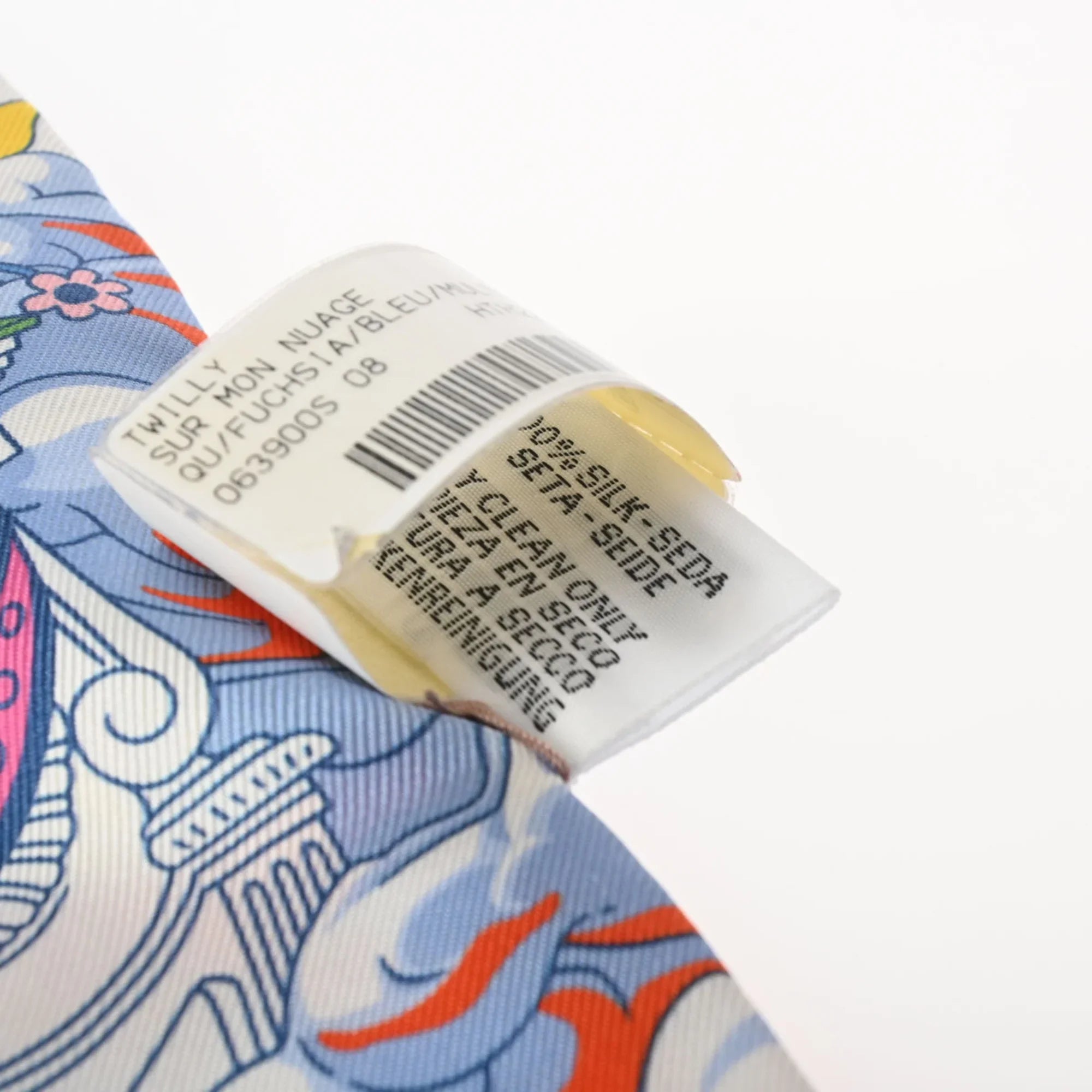 Pre-Owned  Twilly    Pink/Multicolor 063900S Women's 100% Silk Scarf Muffler (Good)