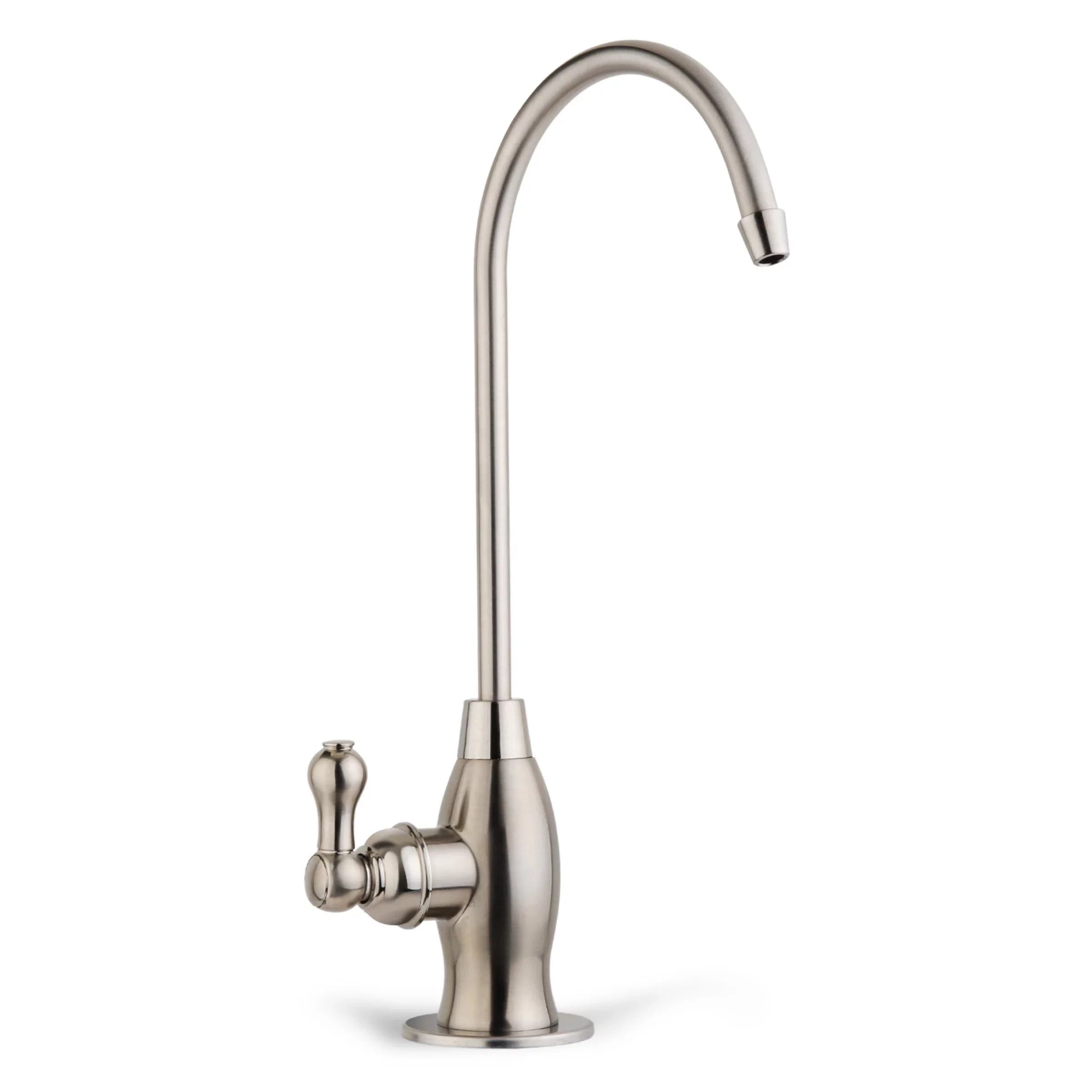 iSpring - Heavy Duty Reverse Osmosis, High Spout Kitchen Bar Sink Drinking Water, Contemporary  Faucet, Brushed Nickel