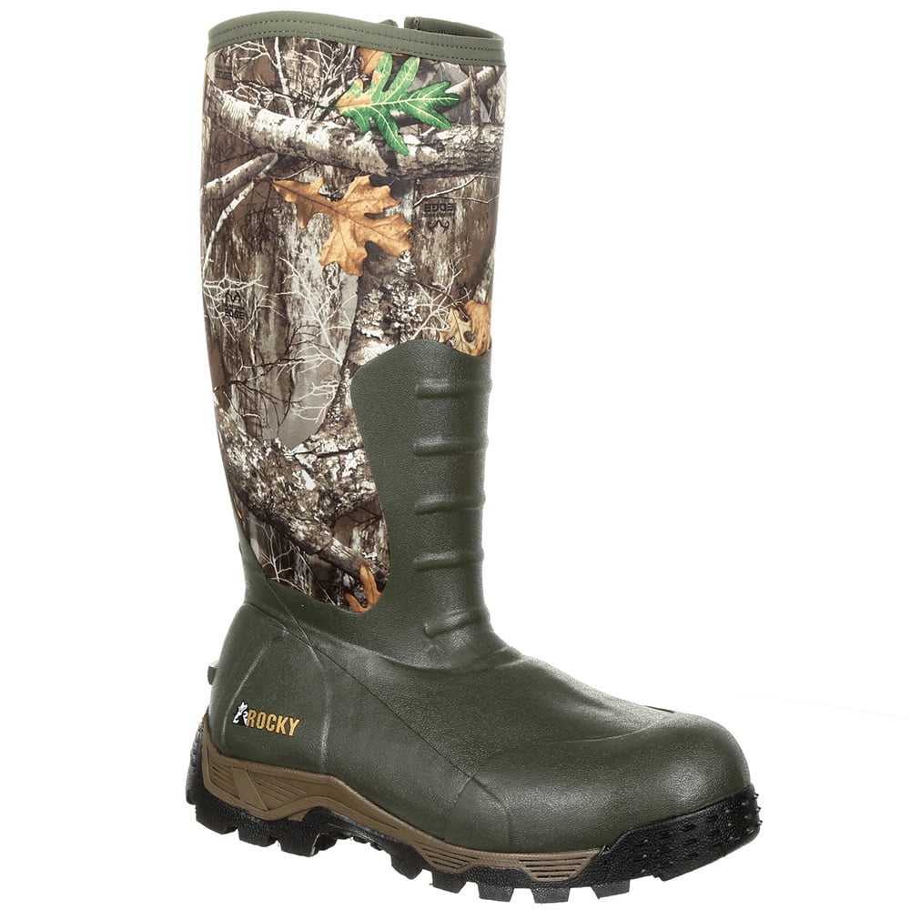 Rocky  Mens Sport Pro 16 Inch Rubber Insulated Waterproof Outdoor  Casual Boots   Mid Calf