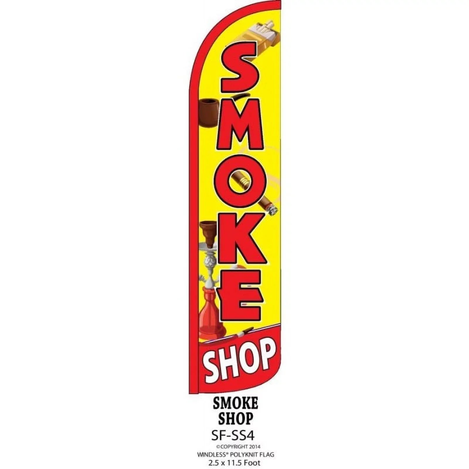 Windless Swooper Flag Feather Banner Sign 2.5x11.5 Ft (Flag Only)