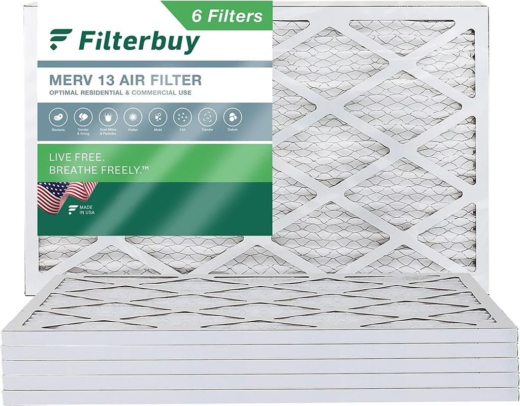 Filterbuy 16x24x1  13 Pleated   Furnace Air Filters (6-Pack)