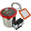 5 Gallon Vacuum Degassing Chamber Kit - Easily Remove Air Bubbles with Stainless Steel Silicone Machine and Powerful 3CFM Vacuum Pump