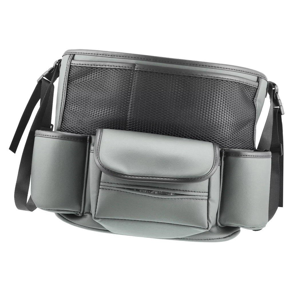 Unique Bargains Car Large Capacity Seat Organizer Backseat Multi Pockets Purse Storage for Car 36x26x18cm Gray