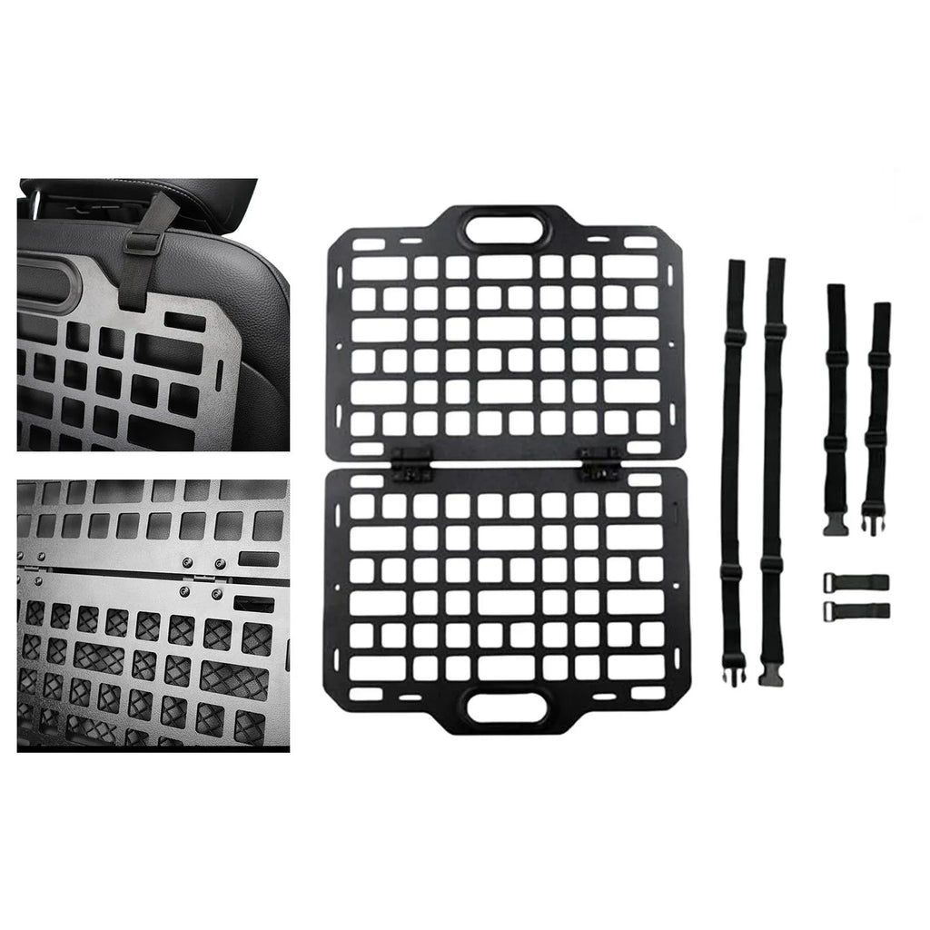 Auto Seat Back Organizer Modular Storage Molle Panel Car Seatback Hanging Plate Auto Seat Panel for Automotive Truck Parts