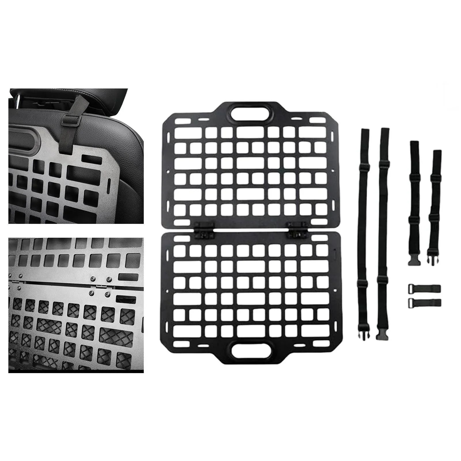 Auto Seat Back Organizer Modular Storage Molle Panel Car Seatback Hanging Plate Auto Seat Panel for Automotive Truck Parts