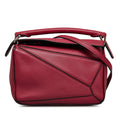 Pre-Owned Authenticated  Mini Puzzle Satchel Calf Leather Red Unisex (Good)