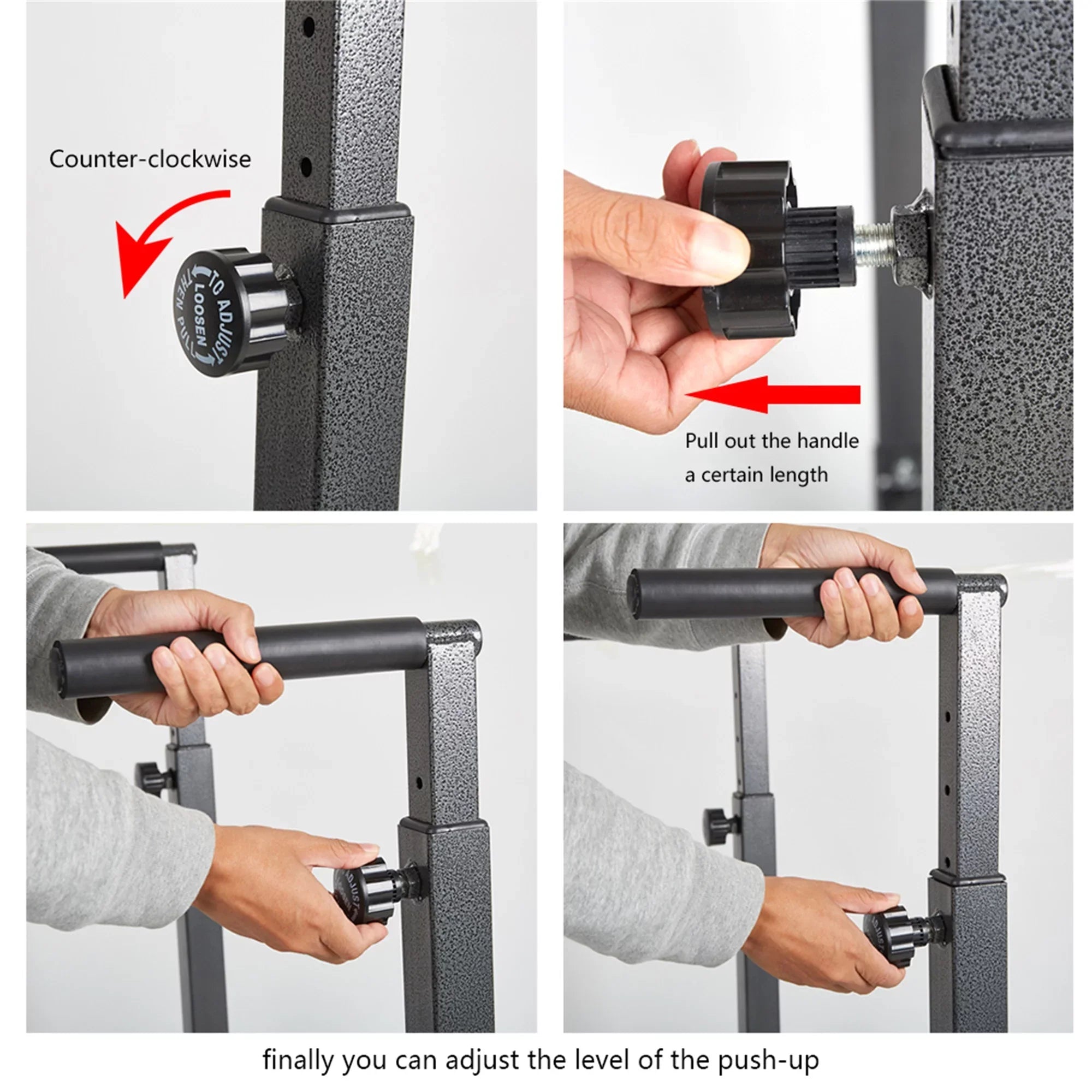 Adjustable Strength Training Exercise Power Rack Exercise Stand Bar for Home Gym