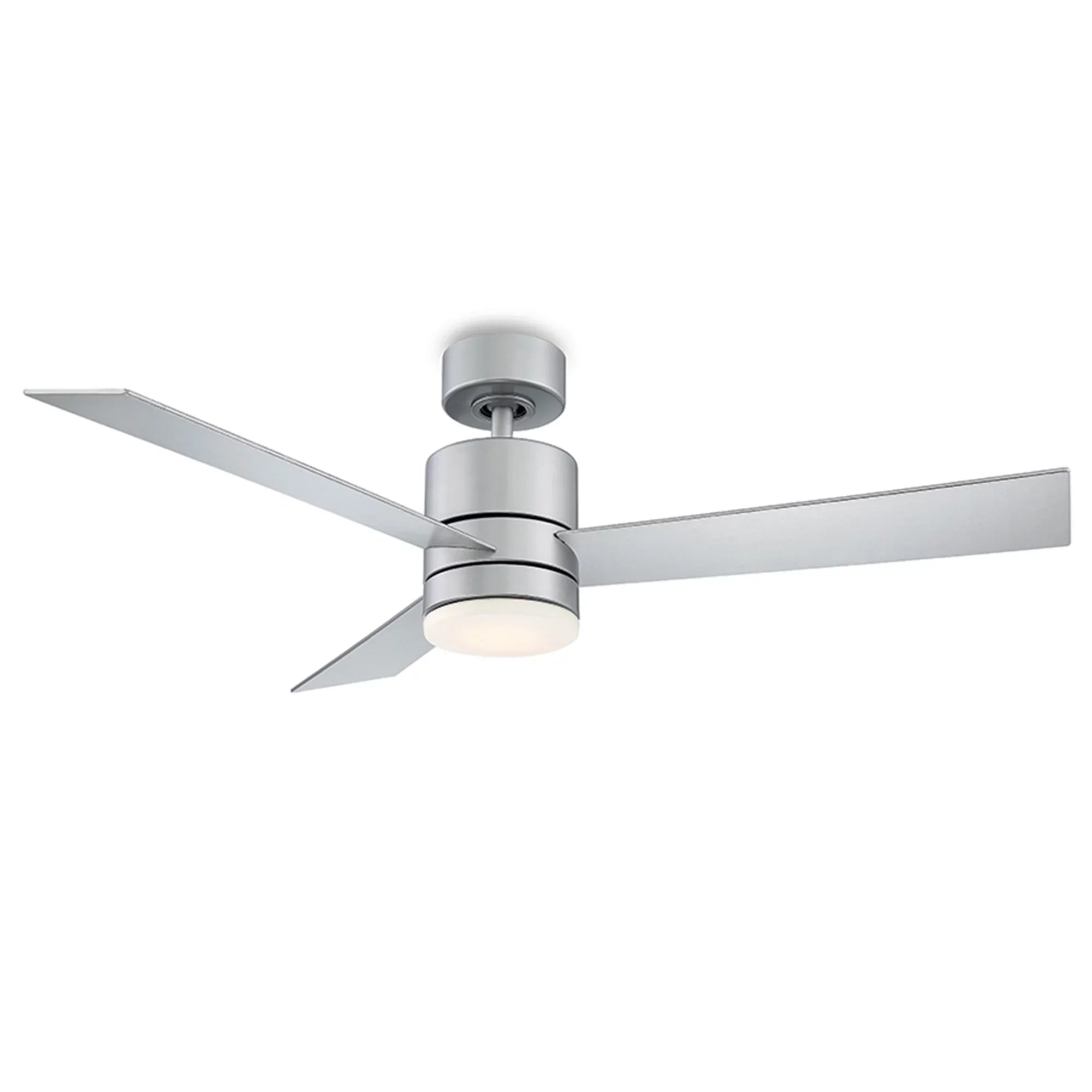 Axis Indoor and Outdoor 3-Blade Smart Ceiling Fan 52in Titanium with 3000K  Light Kit and Remote Control