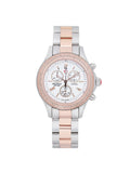 Michele Jetway 40mm Steel 0.50cttw Diamond Quartz Ladies Watch