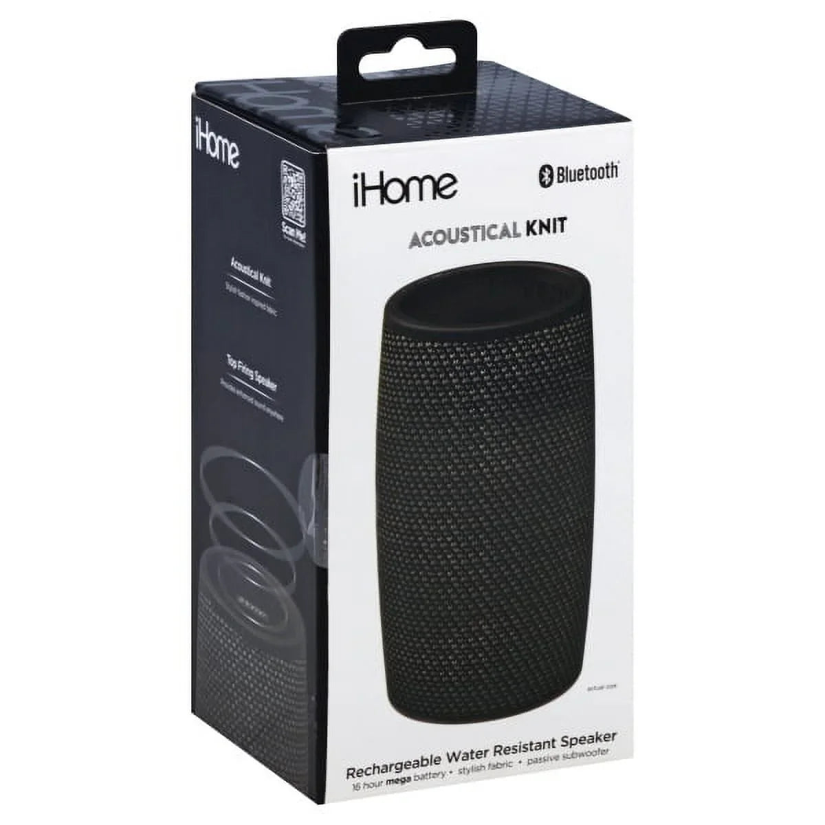 iHome iBT77v2 Speaker System - Wireless Speaker[s] - Battery Rechargeable - Black, Gray (ibt77v2gb)