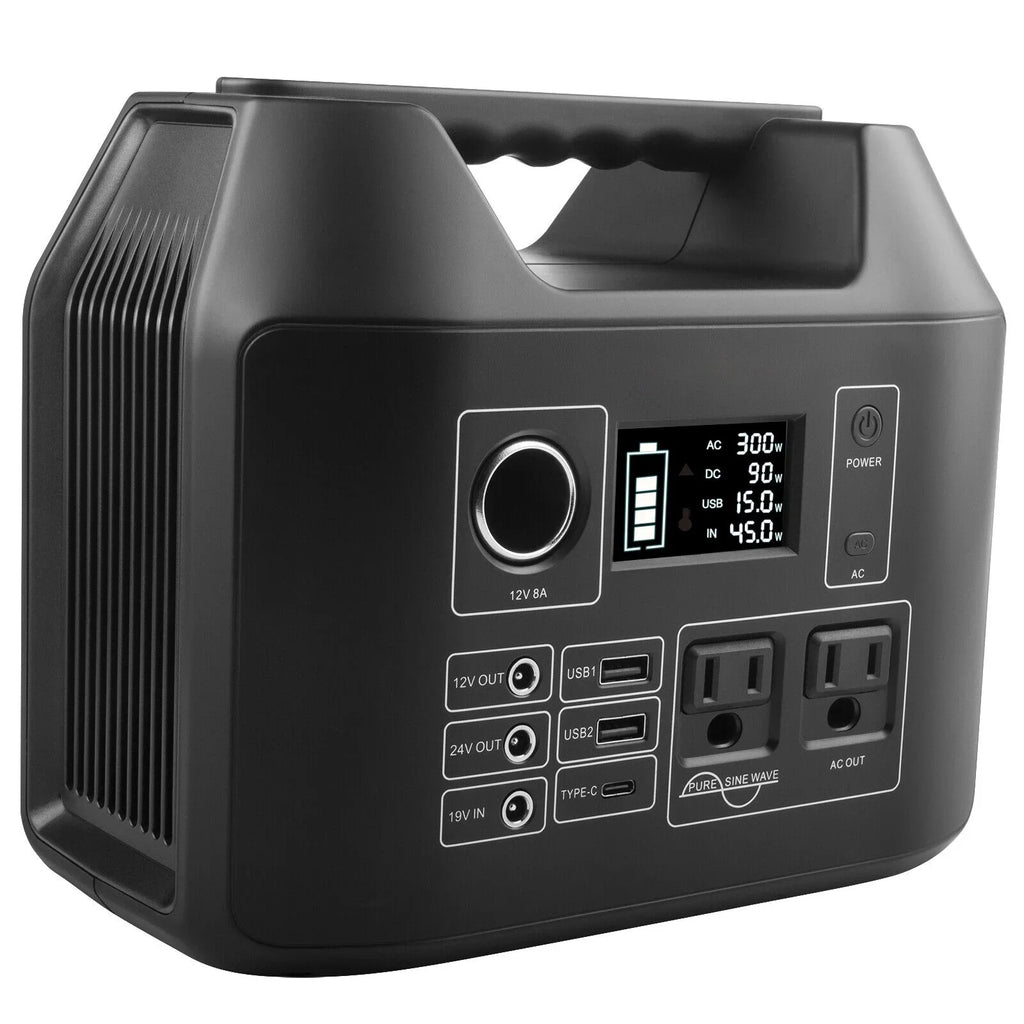 300W 80000mAh 296Wh Portable Power Station Sloar Generator Lithium Battery