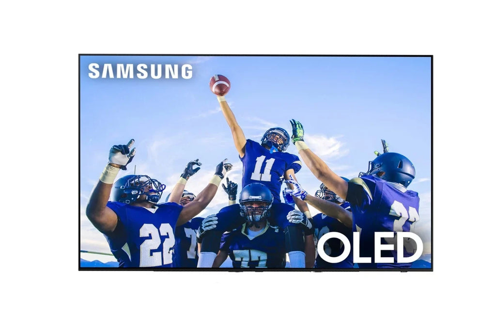 Samsung  55" 4K  Smart  with  Upscaling with a Samsung - 2.1ch Soundbar and Subwoofer with Dolby Audio (2023)