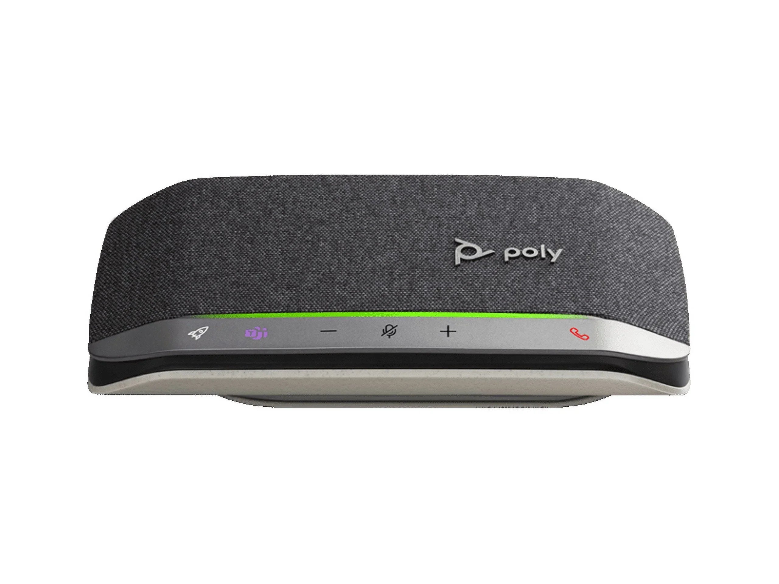 Poly - Sync 20 Bluetooth/- Speakerphone - Personal Portable Speakerphone - Noise & Echo Reduction - Connect to Cell Phones via Bluetooth or Computers via - Cable - Works with Teams, Zoom