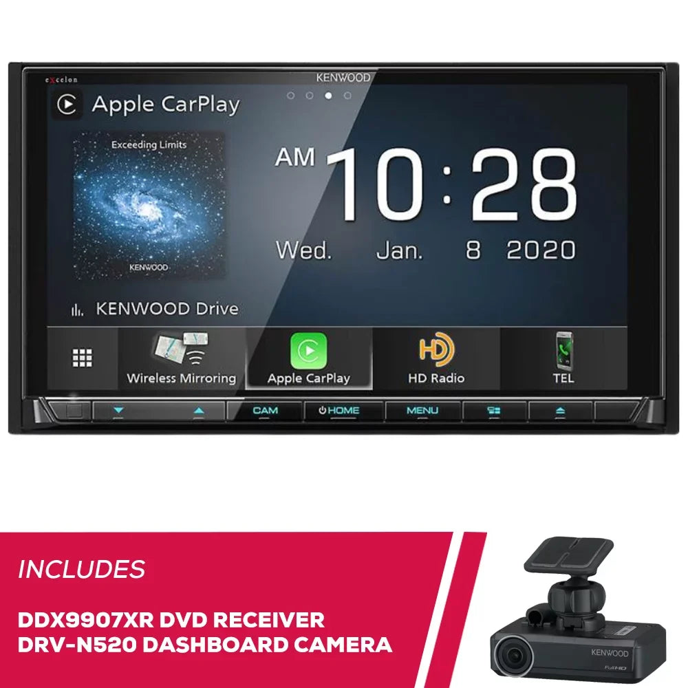 New Kenwood eXcelon  6.8"  Receiver & - Full  Dashboard Camera