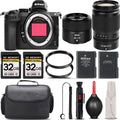 Nikon  Mirrorless with 24-200mm f/4-6.3  Lens + 28mm f/2.8 Lens + 64GB Storage +  Filter + Backup Battery + Case + Cleaning Kit - International Version
