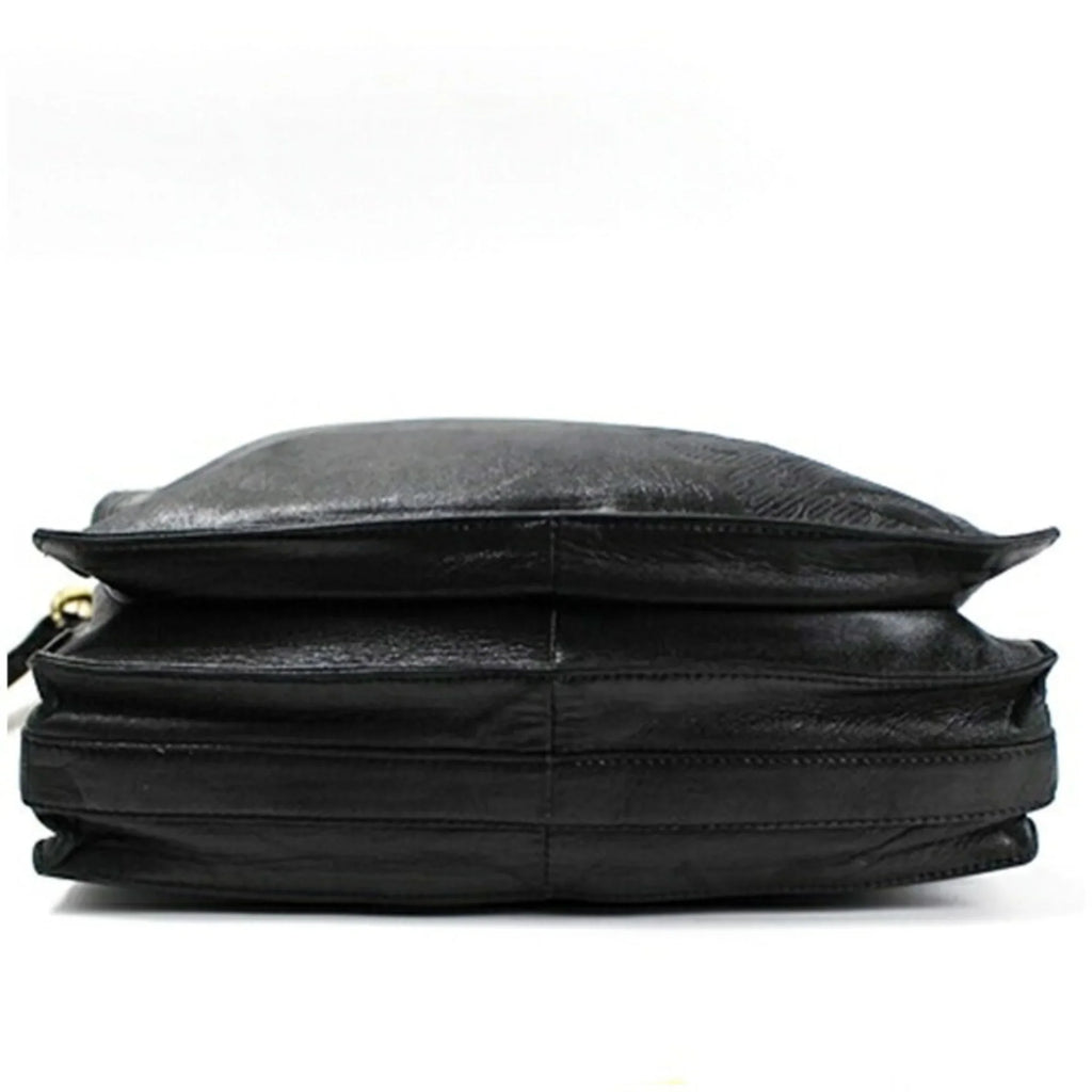 Pre-Owned  Anagram Shoulder Bag Leather Black Women's Soft (Fair)