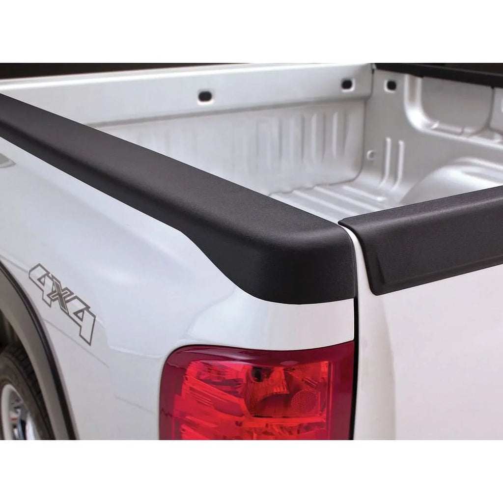 Bushwacker by RealTruck Ultimate BedRail Caps - SmoothBack w/o Stake Holes|2-Pc, Black, Smooth|28509|Compatible with 1993-2011 Ford Ranger w/ 6' Bed; 1994-1997 Mazda  w/ 6' Bed (Exc  Models)