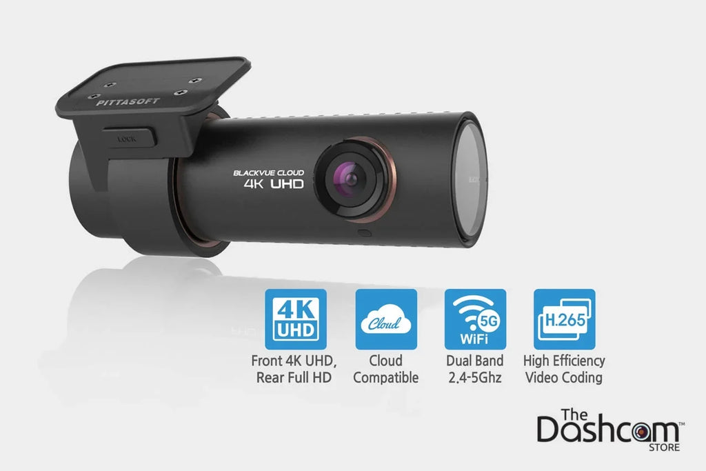 BlackVue -1CH Single Lens 4K  WiFi Cloud-Capable Dashcam w/ 16GB Memory Card