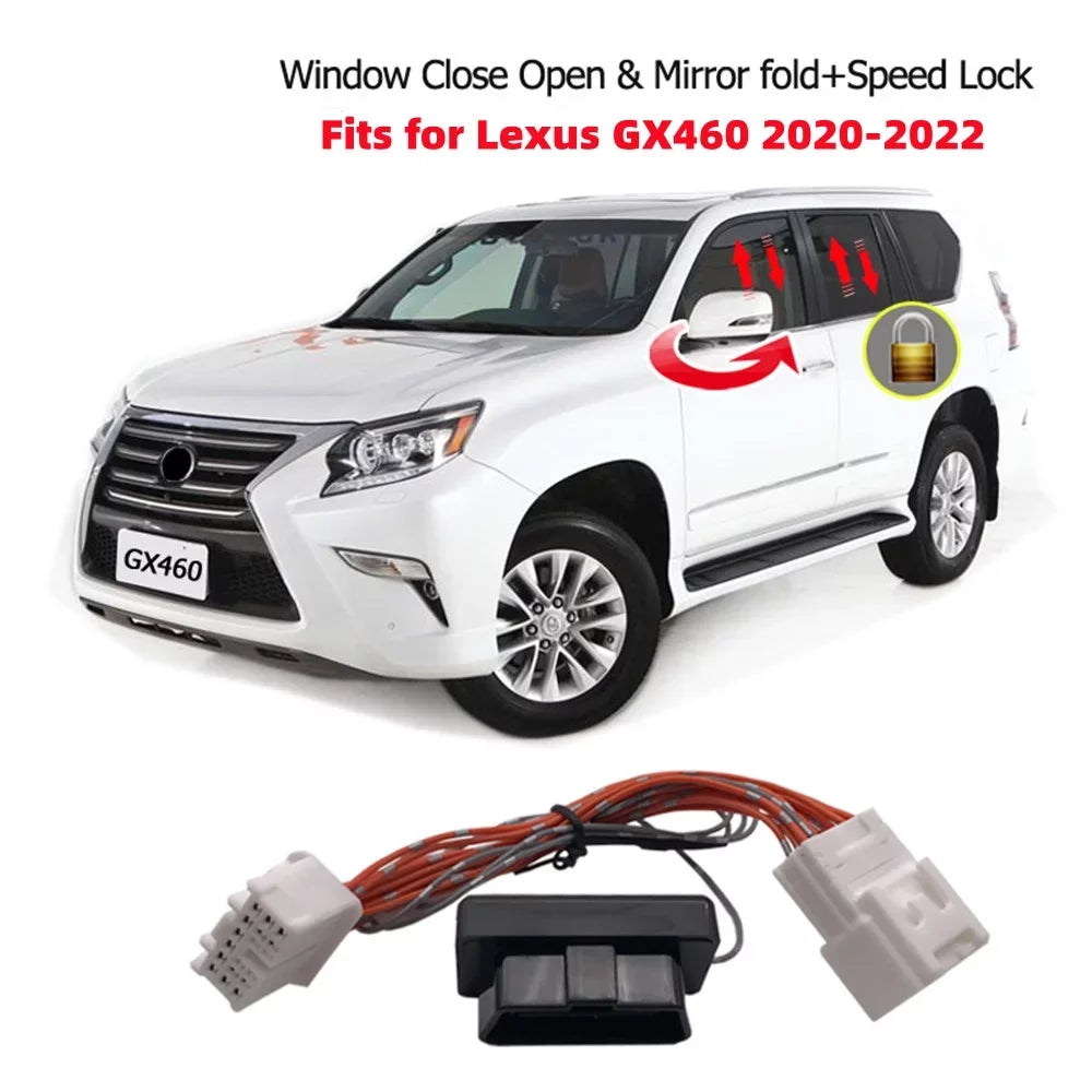 Car Auto Window Closer Open Side Mirror Folder Unfold and Speed Lock Kit Device for Lexus  2020 2021 2022