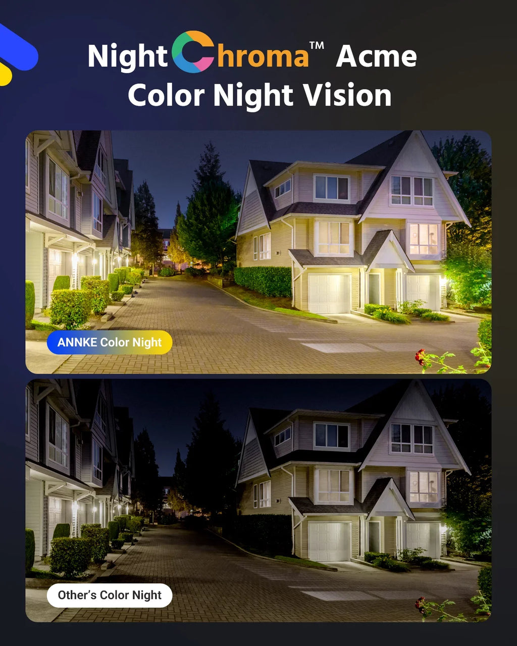 4K Ultra  Poe  Security Camera with True Full Color Night Vision Human Vehicle Detection Supplement Light