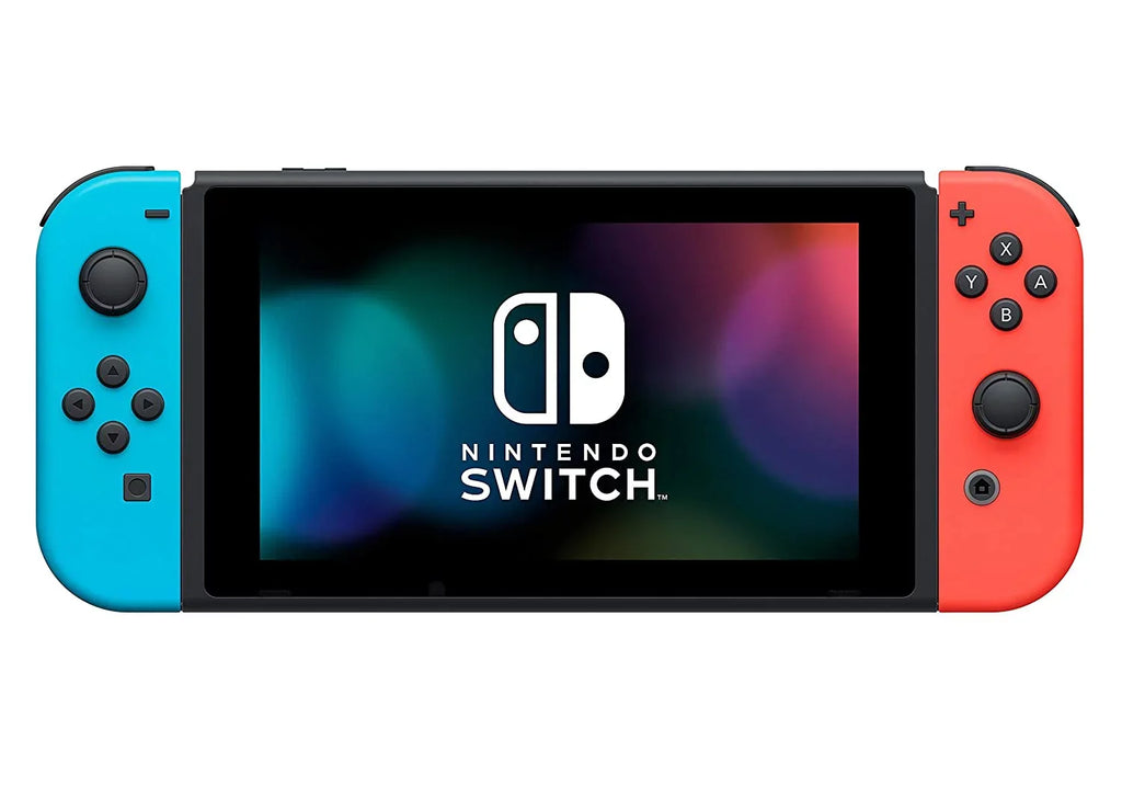 Nintendo Switch Bundle: Mario Kart 8 Deluxe /Super Mario Bros.  Deluxe and Nintendo Switch 32GB Console with Neon Red and Blue Joy-Con| 3 Months Nintendo Switch Online Membership