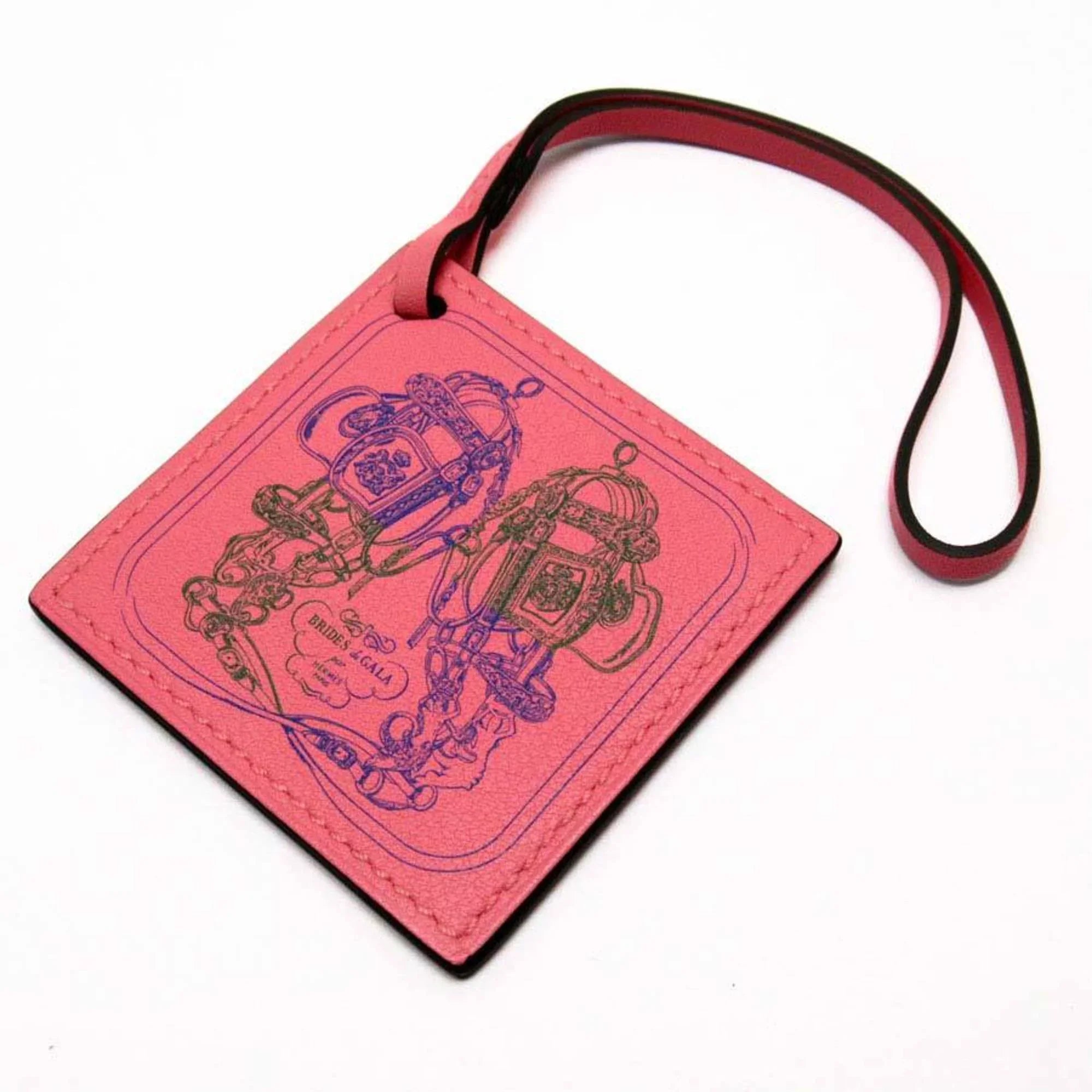 Pre-Owned Hermes  Charm Carenano Roseete Vaud Swift (Like New)