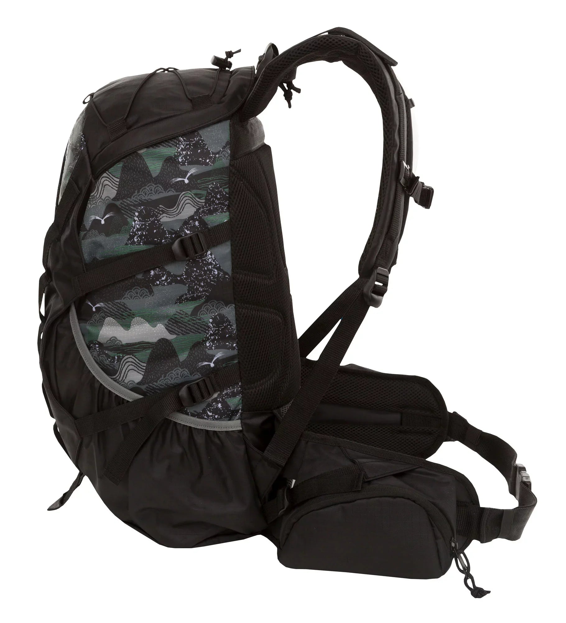 Outdoor Products Big Sur 28.5  Hydration Backpack with Bladder, Internal Frame, Unisex, Black