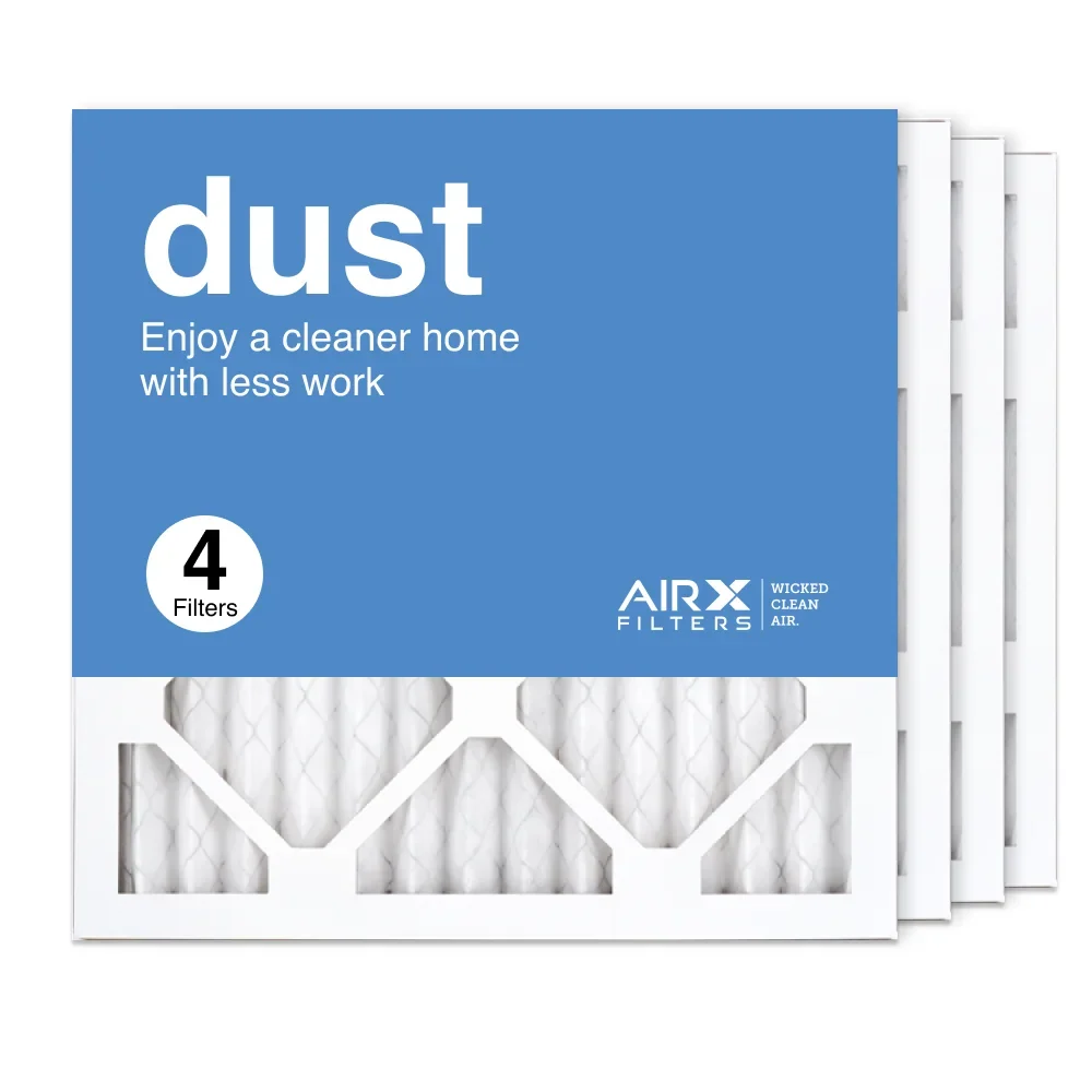 AIRx Filters 14x14x1 Air Filter  8 Pleated   Furnace Air Filter, Dust 4-Pack Made in the