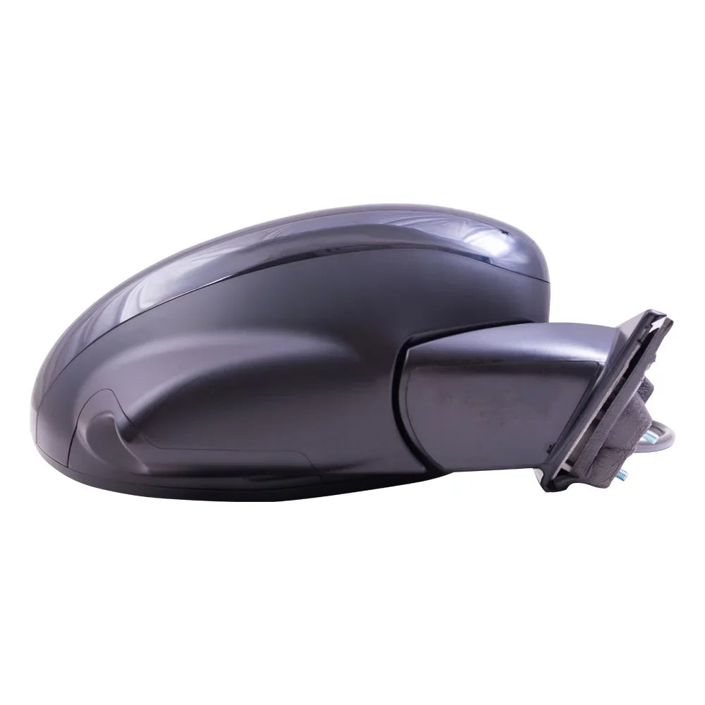 Brock Aftermarket Replacement Passenger Right Power Mirror With Heat-Camera Without Signal-Memory Paint To Match Black Compatible With 2014-2017 Honda Odyssey /-