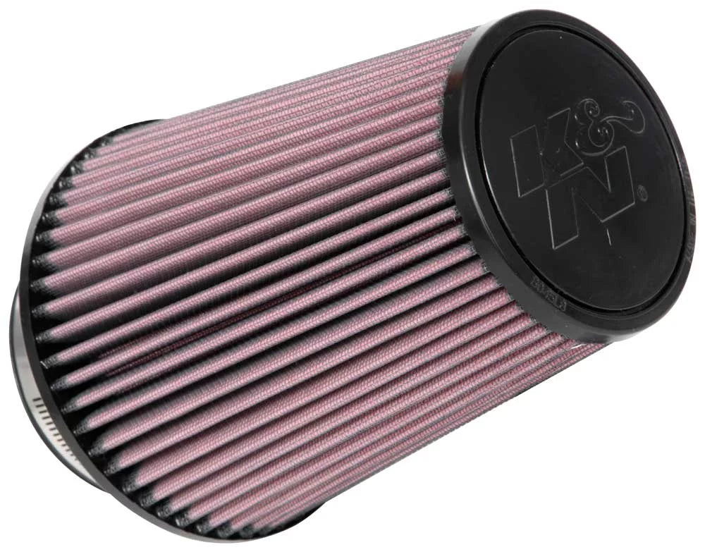 & Universal Clamp-On Air Filter: High Performance, Premium, Washable, Replacement Filter: Flange Diameter: 4 In, Filter Height: 8 In, Flange Length: 1.75 In, Shape: Round Tapered, -1027